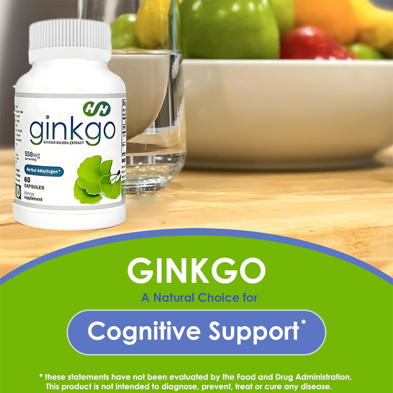 Ginkgo Biloba Extract - Suplemen Ekstrak Ginkgo Biloba 550mg Nutrisi,
