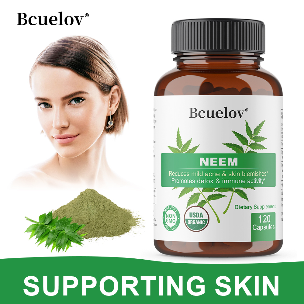 Herbal And Wellness - Kapsul Daun Neem Organik, Suplemen Antioksidan