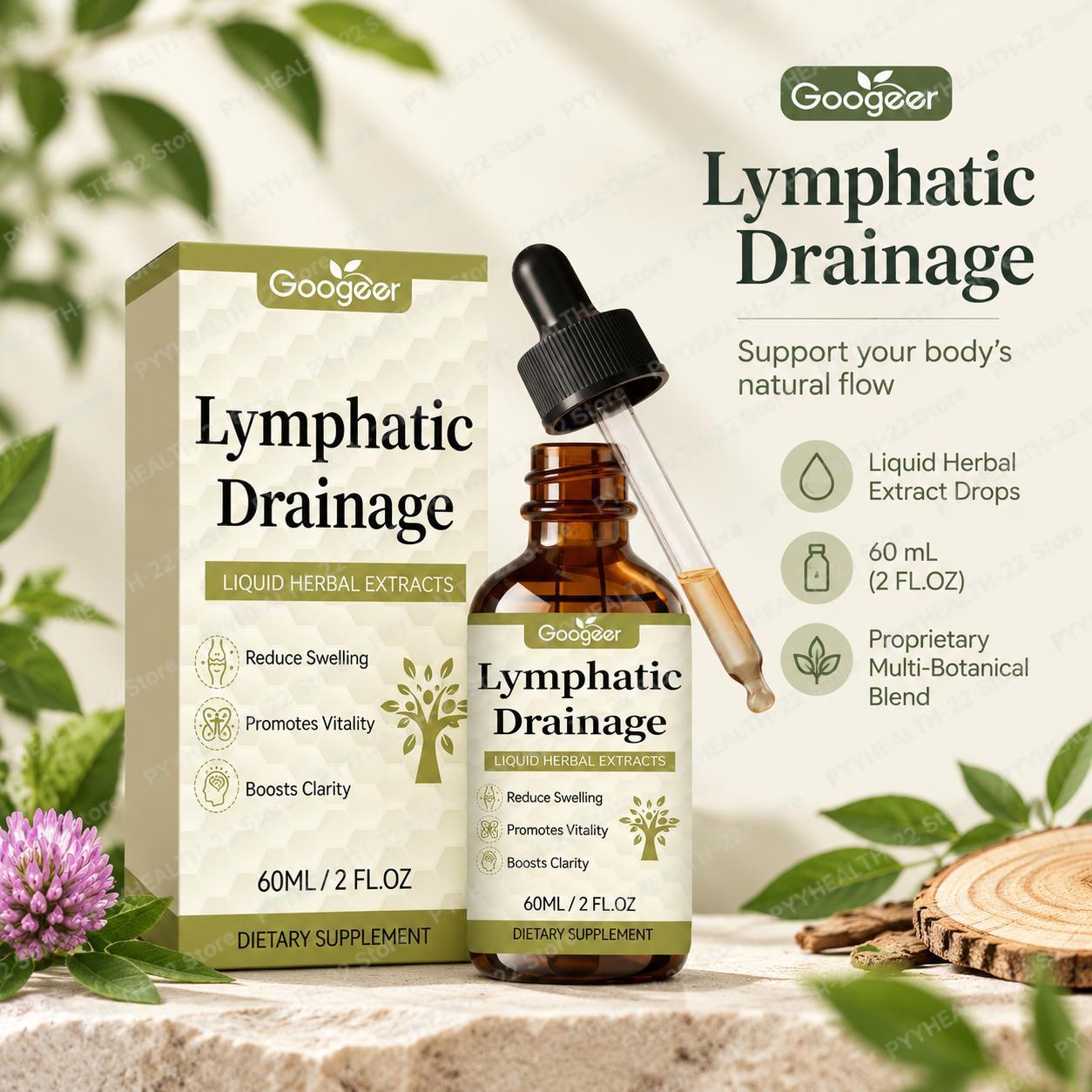 Herbal And Wellness Products - Tetes Cairan Herbal untuk Drainase Limfatik,