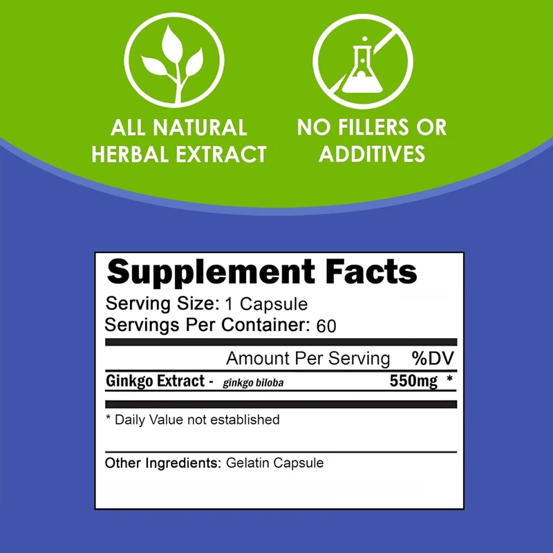 Suplemen Ekstrak Ginkgo Biloba - Ginkgo Biloba Extract ulasan dan harga